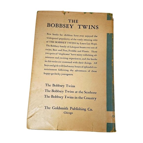 Bobbsey Twins Merry Days Laura Lee Hope Goldsmith Edition HC DJ c 1940 USA - Picture 2 of 13
